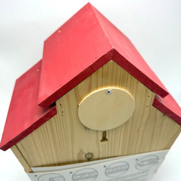 Mason Bee Barn House Butterfly Shelter 14.5” Native Pollinator Garden Wood Cabin - Picture 10 of 11